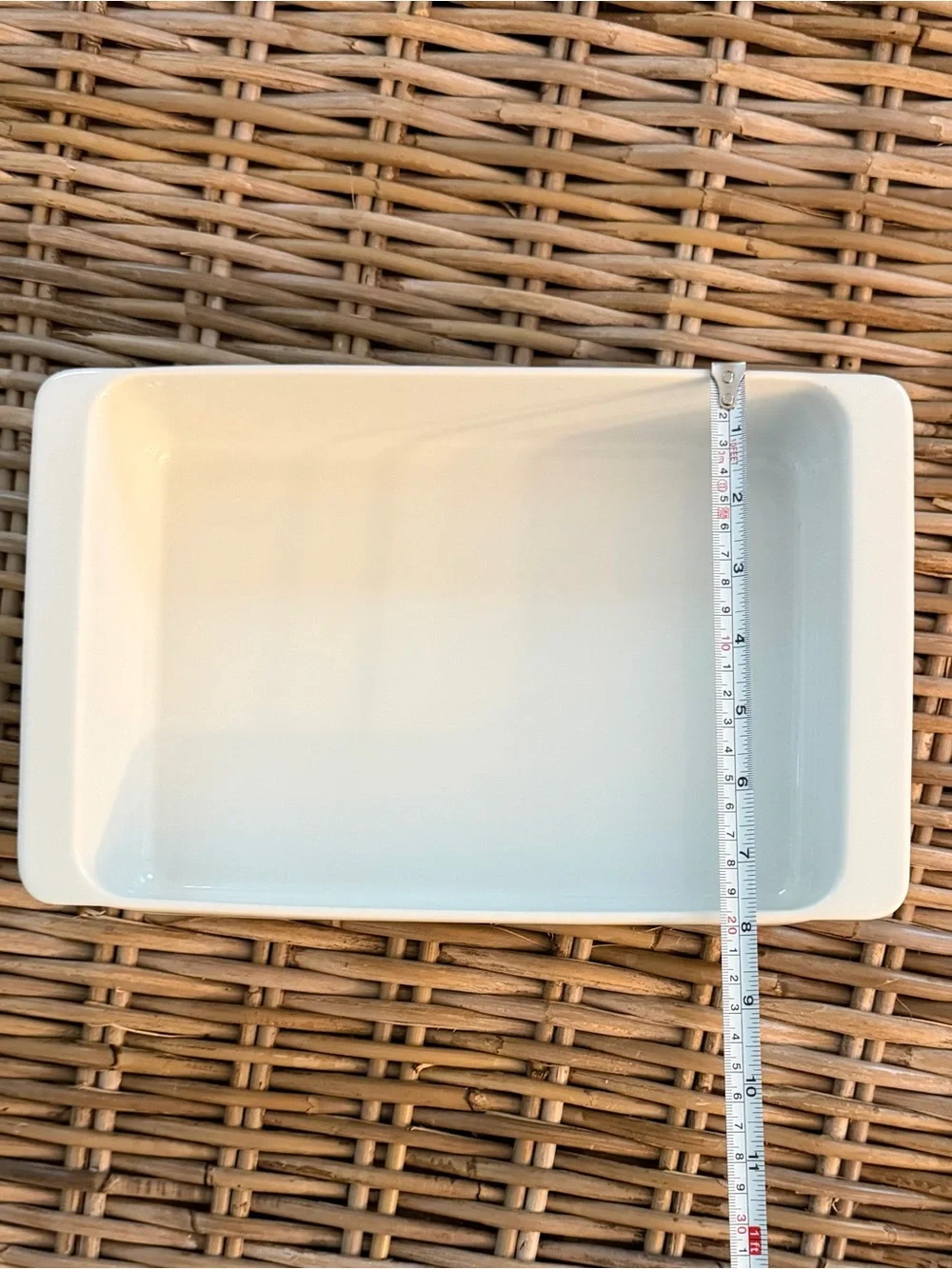 New IKEA 365+ White Baking Dish - made with feldspar porcelain